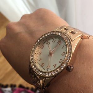 Rose gold watch